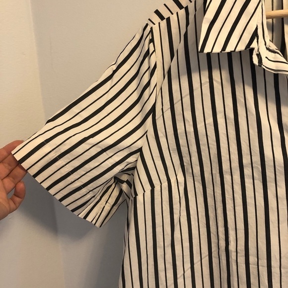 Old Navy | L | Striped Short Sleeve Shirt Dress - Picture 3 of 7